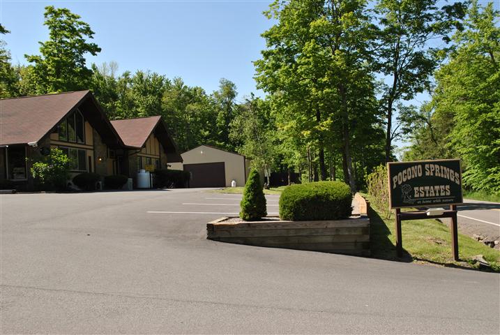 Entrance Sign at Pocono Springs Estates - A Private Gated Vacation Community